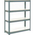 Global Equipment Extra Heavy Duty Shelving 36Wx24Dx60H 4 Shelves 1500 lbs. Cap. Per Shelf GRY 716959